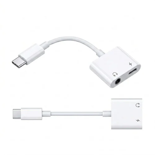 2-in-1 Dual Chip Audio & Charge Adapter, Headphone Jack Splitter for Phones and Tablets