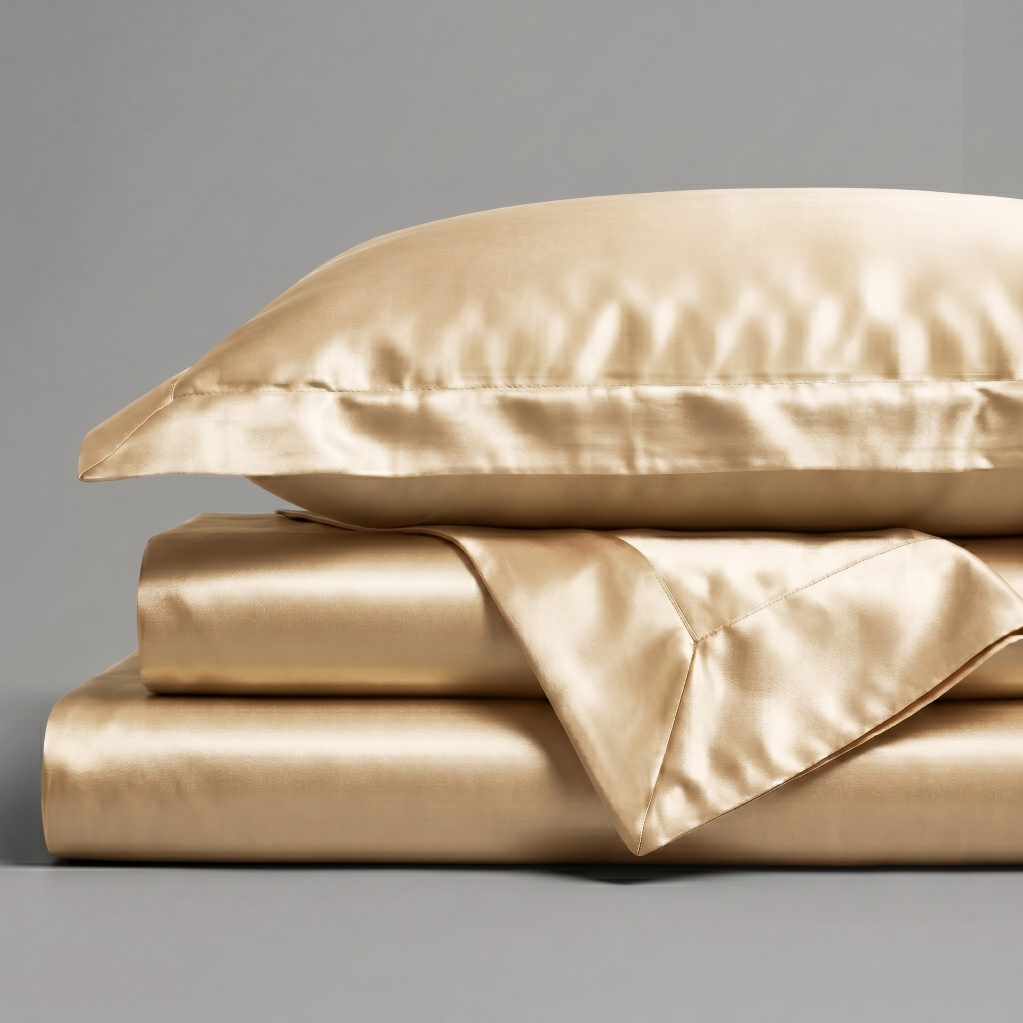 Luxury Mulberry Silk 4-Piece Bedding Set - Premium Soft Satin Duvet Cover