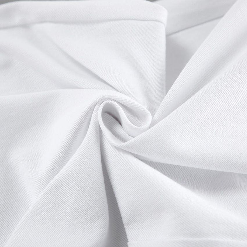 Vaqueros blancos de talle alto y pierna ancha - Denim de corte relajado