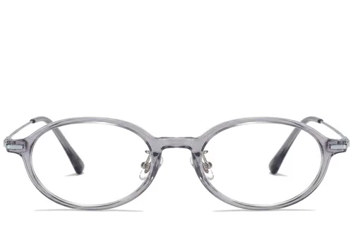 Lunettes ovales grises TR90 #BS218-0522