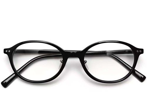 Oval Black TR90 Glasses #BS0423-0048