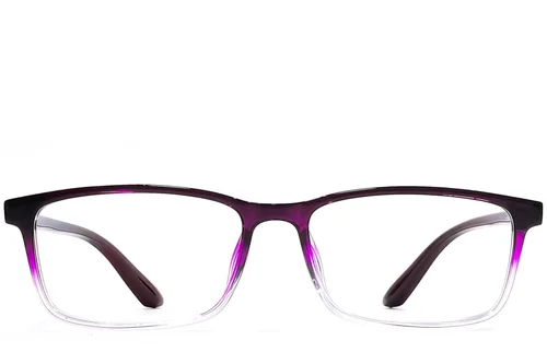 Lunettes rectangulaires violettes TR90 #BS1924-0236