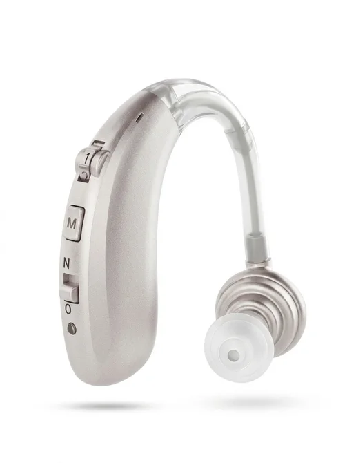 A-360B Silver Bluetooth Hearing Aid with 50H Battery & 3 Noise Modes - 6 Volume Levels #26240010
