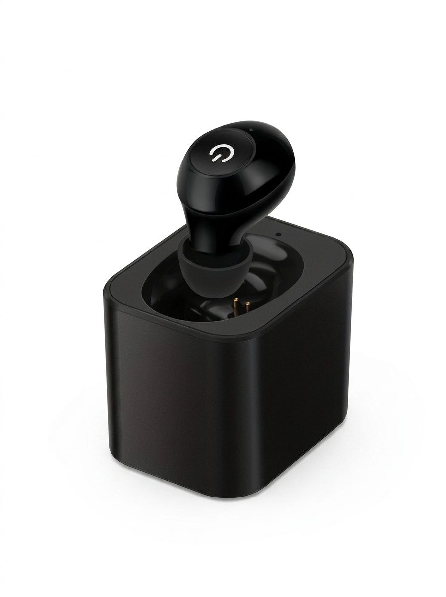 K-81 Black Rechargeable Hearing Aid Large Button Noise Reduction #26240012