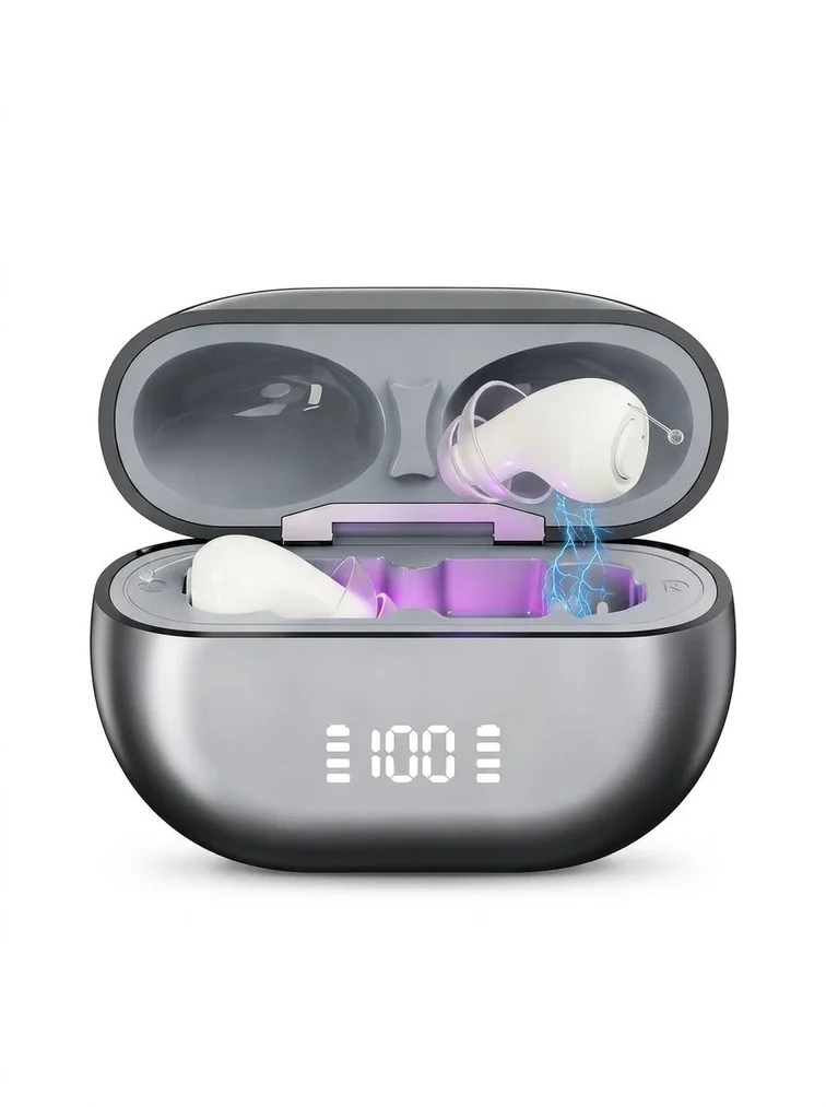 GM-955 UV Sterilizing Rechargeable Hearing Aid 16-Channel Digital Noise Reduction #26240021