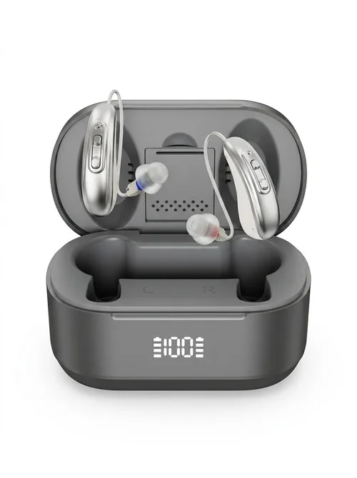 GM-321T (3P3-2) UV Sterilizing BTE Hearing Aid 32-Channel with Charging Case #26240025