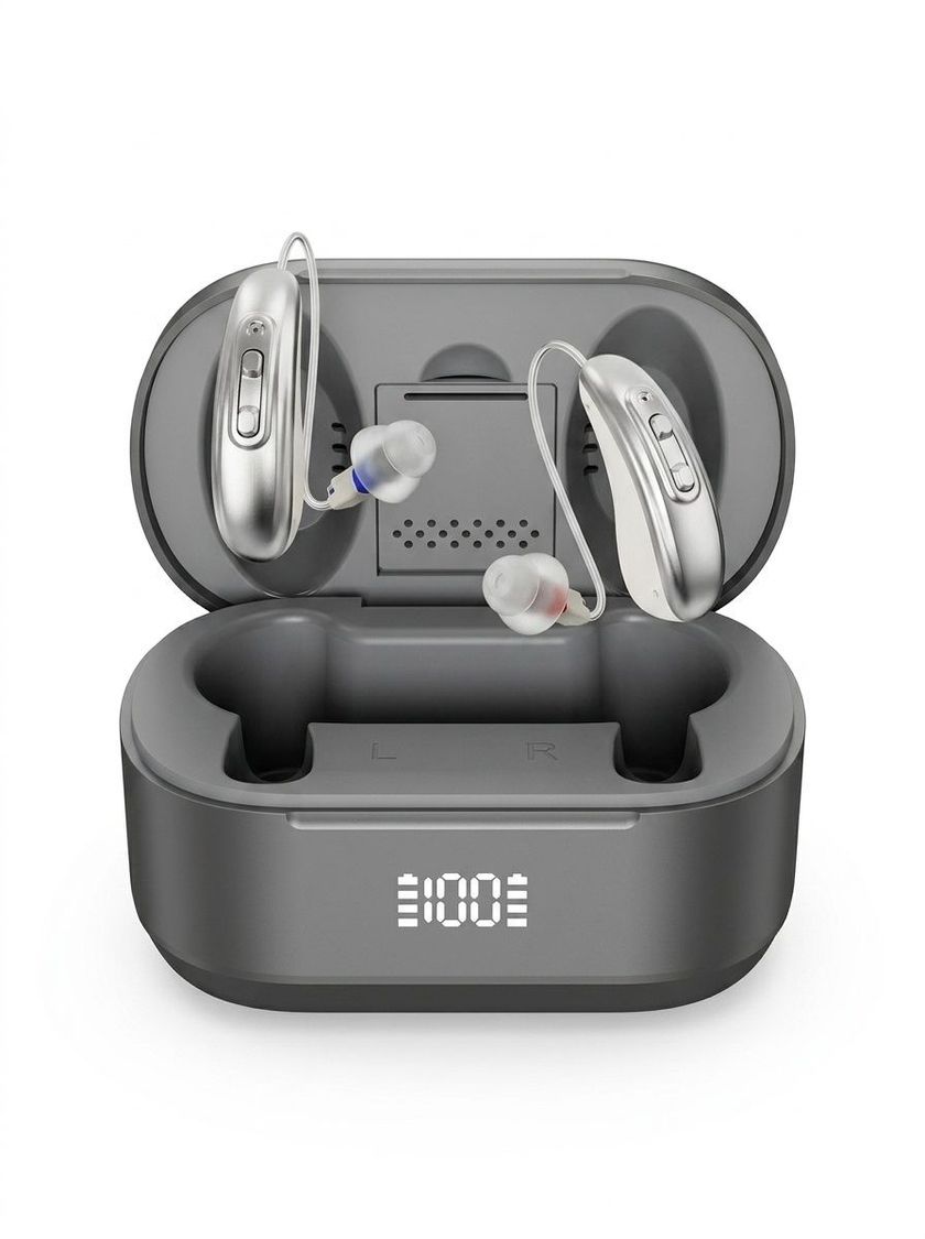 GM-321T (3P3-2) UV Sterilizing BTE Hearing Aid 32-Channel with Charging Case #26240025