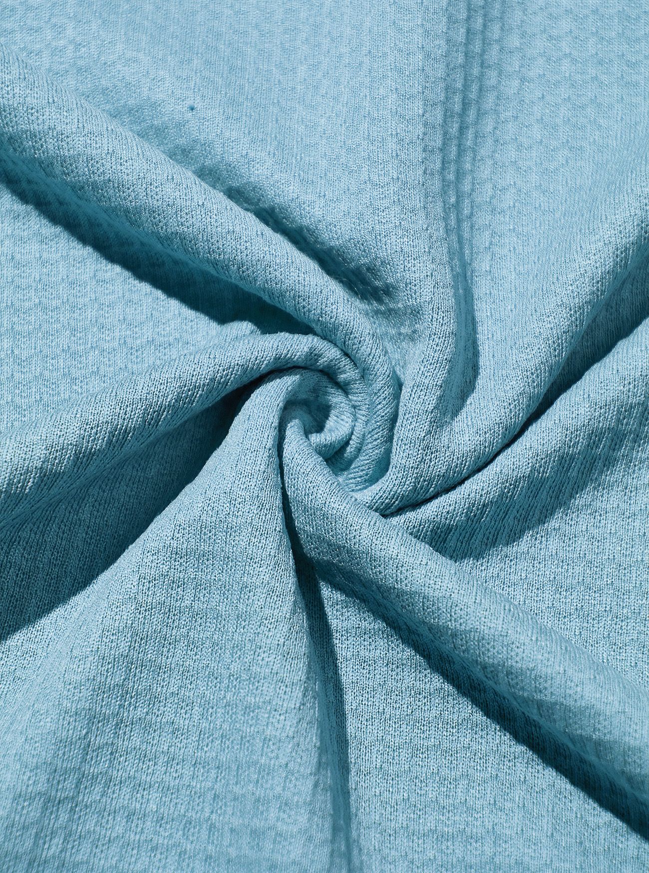 Polo da uomo a maniche lunghe in maglia waffle - Pullover casual autunnale con cerniera NDF-00012