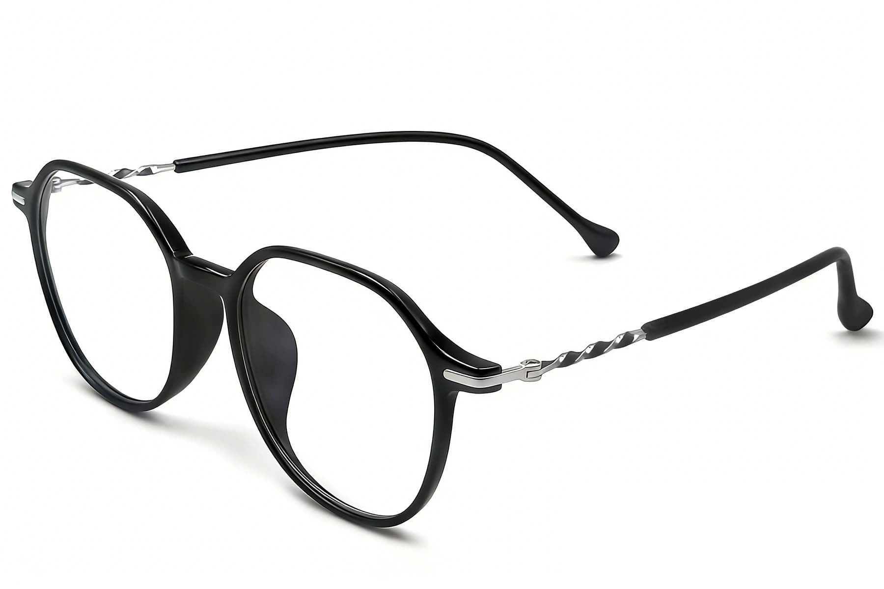 Geometric Black TR90 Glasses #BS0423-0239