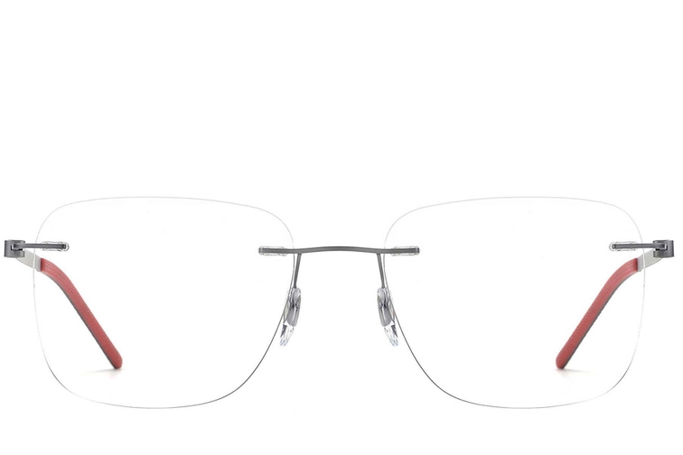 Gafas invisibles de metal plateado #BS2012-0859
