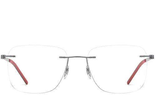 Lunettes invisibles en métal argenté #BS2012-0859