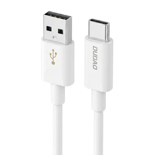 6A USB-C to USB-A Fast Charge Data Cable for iPhone 15-17 & Android, High-Speed Data Sync, White