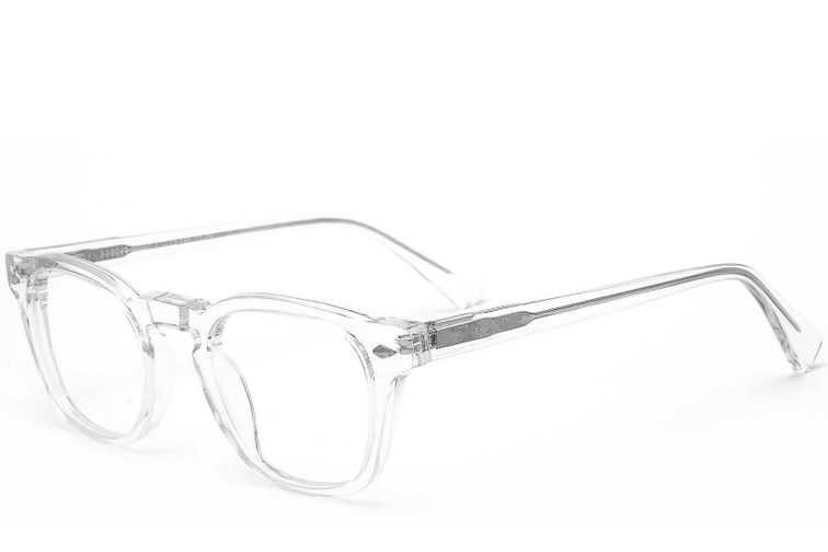 Gafas ovaladas de acetato transparente #BS0218-0388