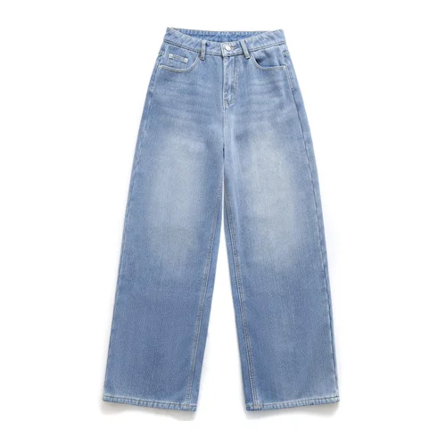 Denim-Jeans mit Fleecefutter - Klassische Slim-Fit-Passform für Damen KUN-00014