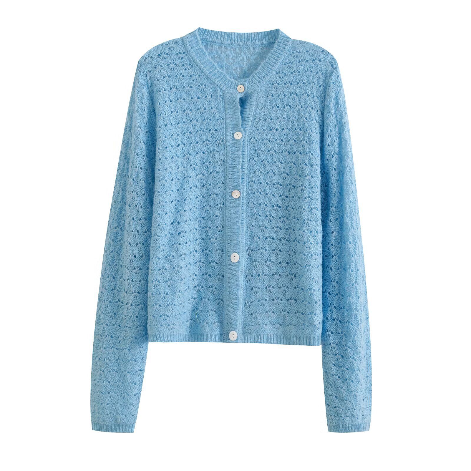 Knit Cardigan Korean Style Hollow Out KUN-00051