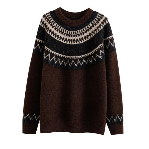 Fair Isle Argyle Sweater Vest - Trendy Casual Knitwear KUN-00047