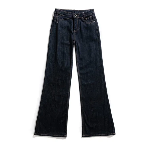 Pantalon évasé en denim - Jean classique et élégant pour femme KUN-00006