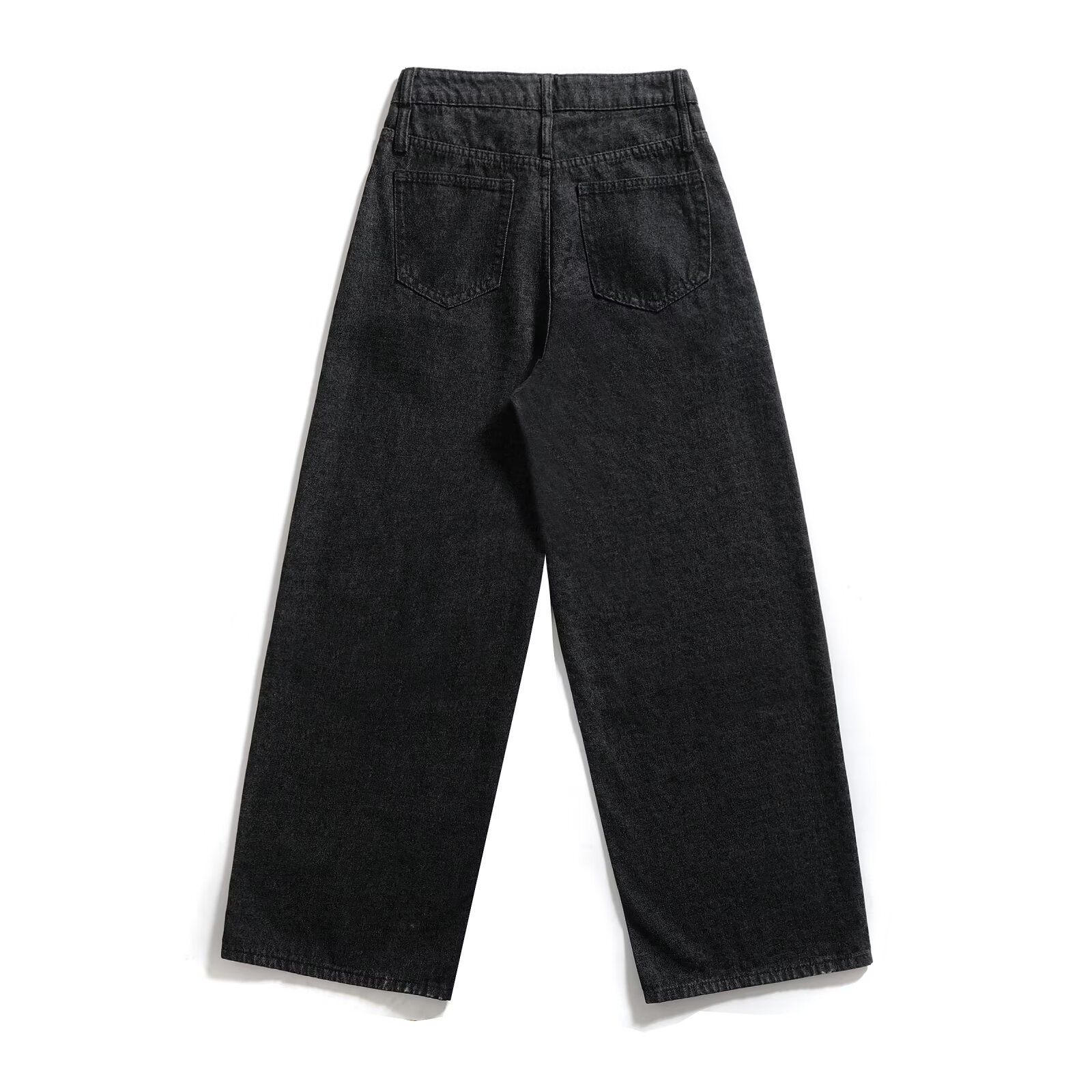 Jean en denim imprimé léopard classique, pantalon tendance pour femme KUN-00002