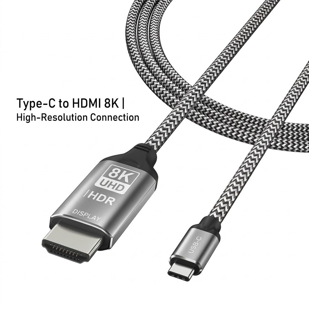 8K DisplayPort 1.4 to HDMI Adapter Cable - UHD 4K@120Hz