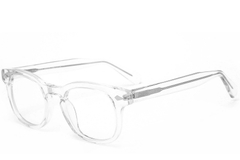 Gafas rectangulares de acetato transparente #BS0218-0416