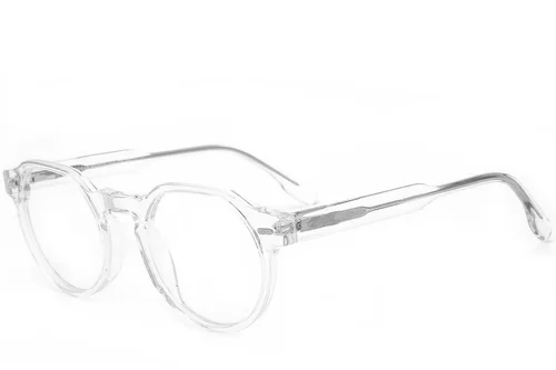 Verres ovales transparents en acétate #BS0218-0424