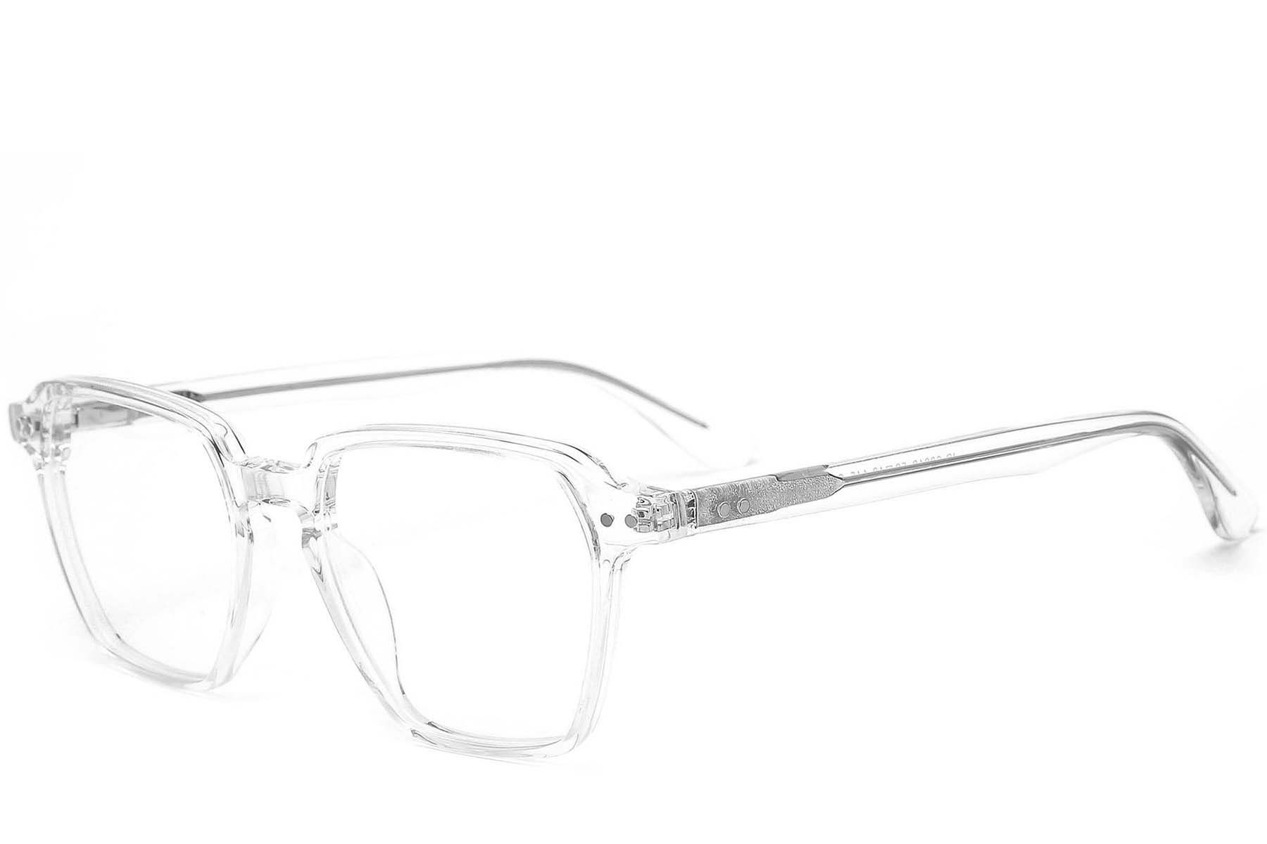Rectangular Transparent Acetate Glasses #BS0218-0435
