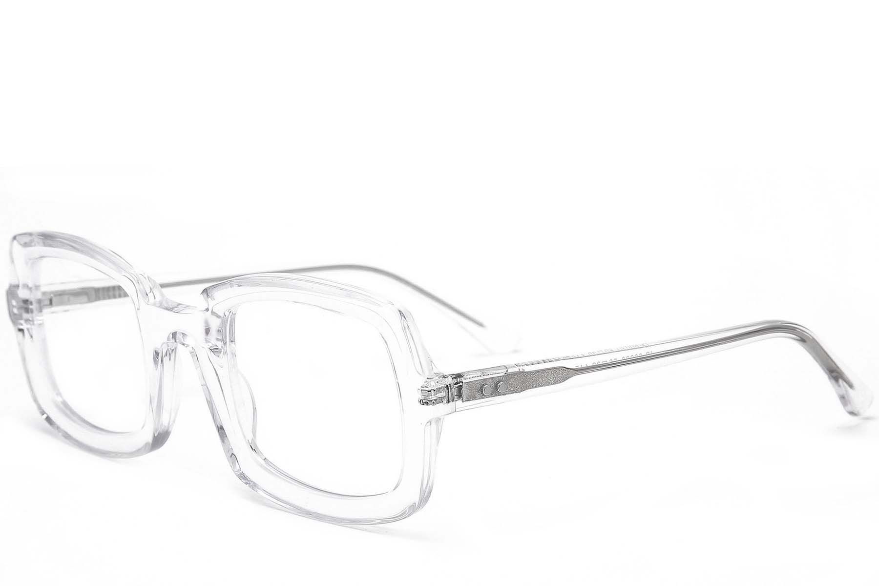 Rectangular Transparent Acetate Glasses #BS0218-0440