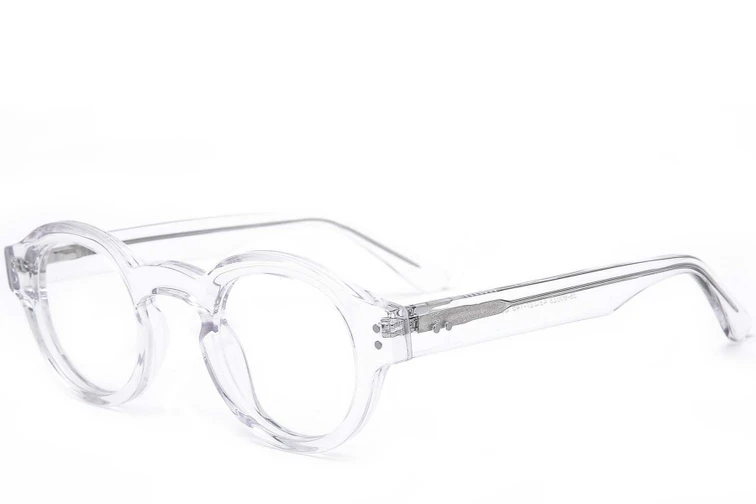 Round Transparent Acetate Glasses #BS0218-0449
