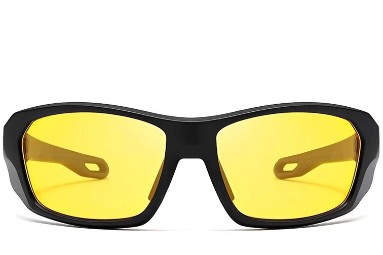 Rectangular Yellow TR90 Polarized Sunglasses #BS0205-0067