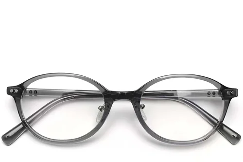 Lunettes ovales grises TR90 #BS0423-0050