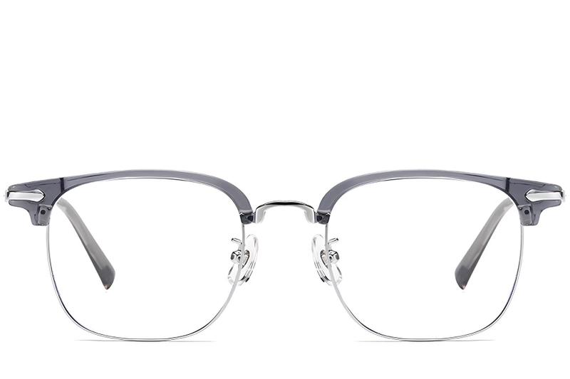 Semi-rimless Grey TR90 Glasses #BS1913-0199