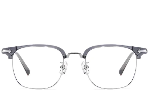 Lunettes demi-cerclées grises TR90 #BS1913-0199