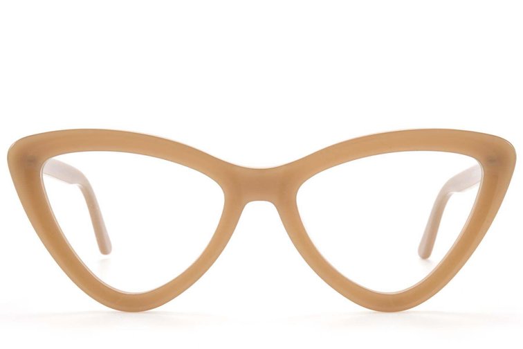 Occhiali in acetato marrone farfalla #BS218-0559