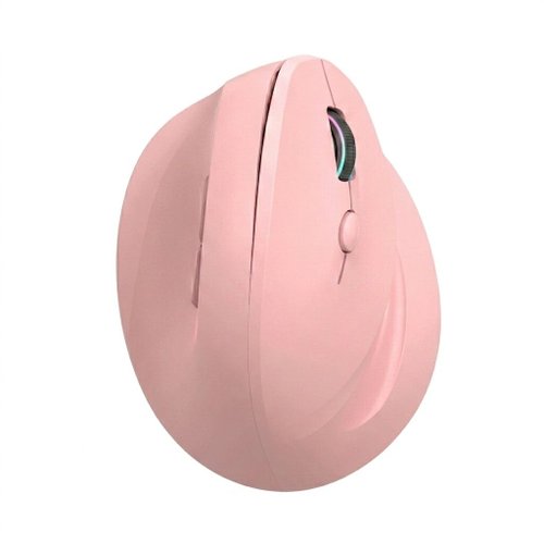 Ergonomic Vertical Wireless Mouse, Tri-Mode 2.4G/BT 5.3/Wired, 8000 DPI, RGB Lighting, Rechargeable - Dual Mode Series