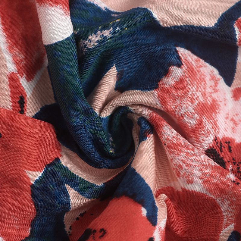 Vestido midi escalonado floral para mujer - Verano Tirantes finos