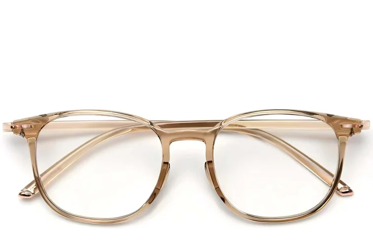 Lunettes rectangulaires jaunes TR90 #BS0423-0039