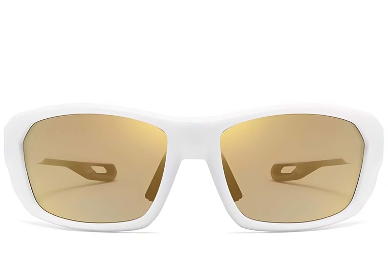 Rectangular White TR90 Sunglasses #BS0205-0070