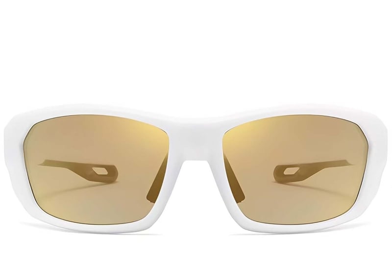 Rectangular White TR90 Sunglasses #BS0205-0070