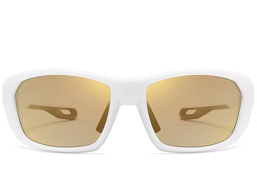 Rectangular White TR90 Sunglasses #BS0205-0070
