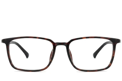 Lunettes rectangulaires écaille de tortue TR90 #BS0620-0343
