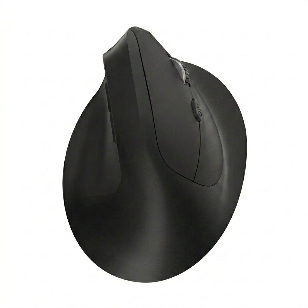 Ergonomic Vertical Wireless Mouse, Multi-Mode BT 5.2/2.4G/Wired, 9600 DPI, Silent Click, Rechargeable - Premium Series