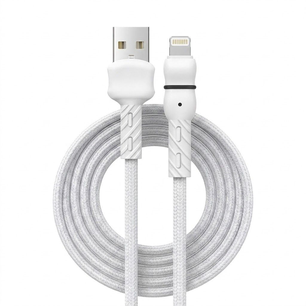 2.1A Flexible TPE USB Data Cable, Fast Charging Sync Cord for Universal Smartphones