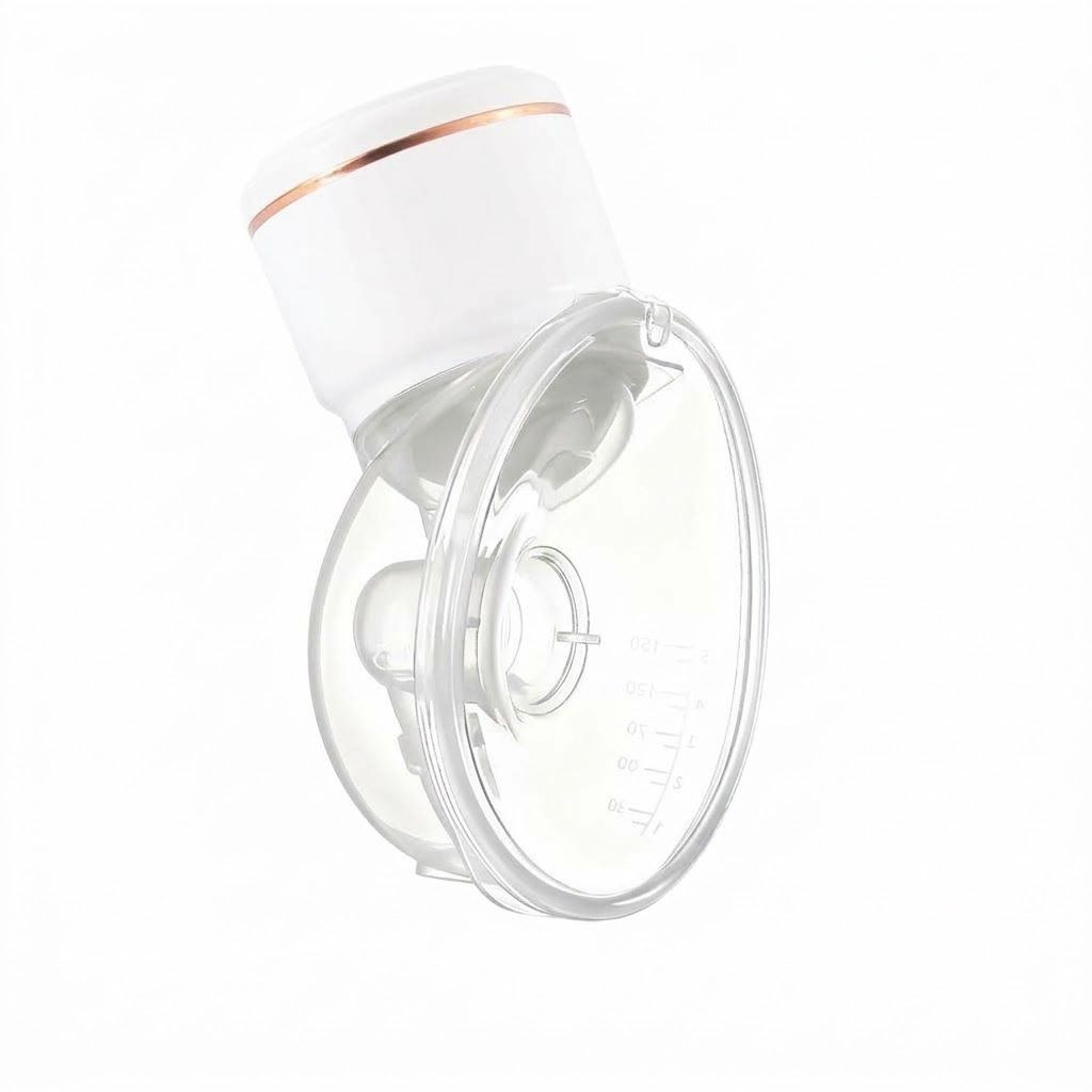 Extractor de leche eléctrico portátil - Recolector de leche manos libres, succión potente y motor silencioso para la lactancia posparto.