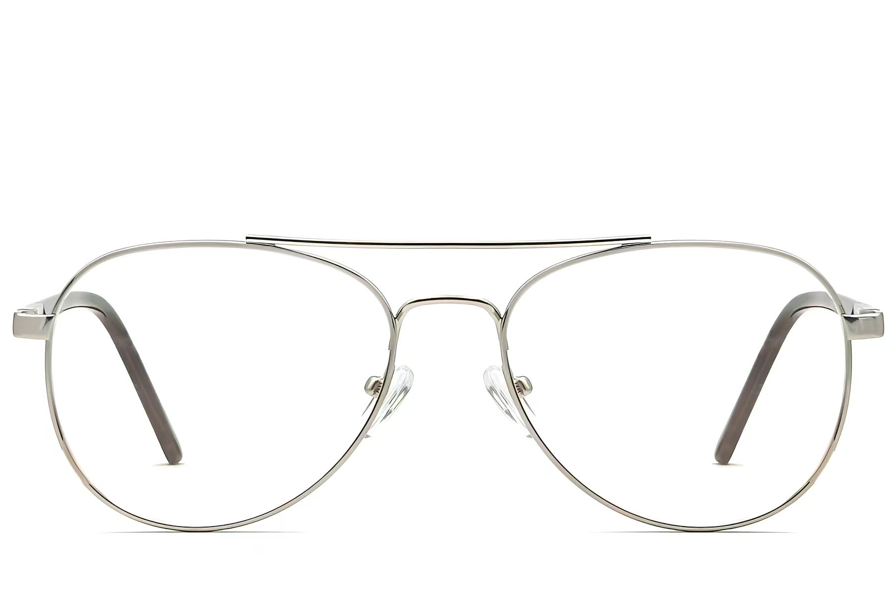 Aviator Silver Metal Glasses #BS2012-1081