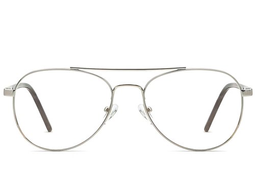 Lunettes aviateur en métal argenté #BS2012-1081