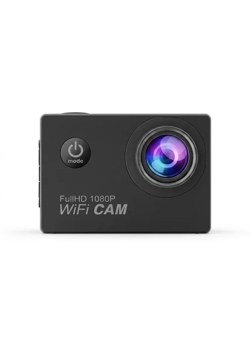 Cámara de acción FullHD 1080P a 30 FPS, resistente al agua hasta 30 m, WiFi, pantalla de 2 pulgadas, gran angular de 120°, cámara deportiva subacuática.