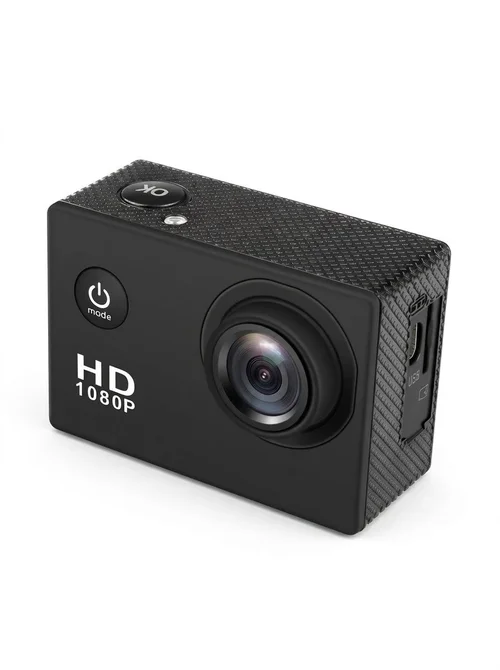 Cámara de acción OurLife 1080P HD, resistente al agua hasta 30 m, pantalla de 2 pulgadas, gran angular de 90°, cámara para deportes al aire libre y motocicletas.