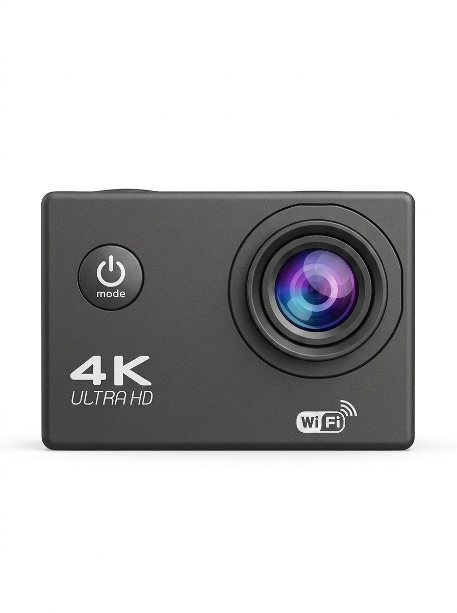 Cámara de acción 4K Ultra HD, resistente al agua, WiFi, lente gran angular, cámara para deportes al aire libre, buceo y equitación.