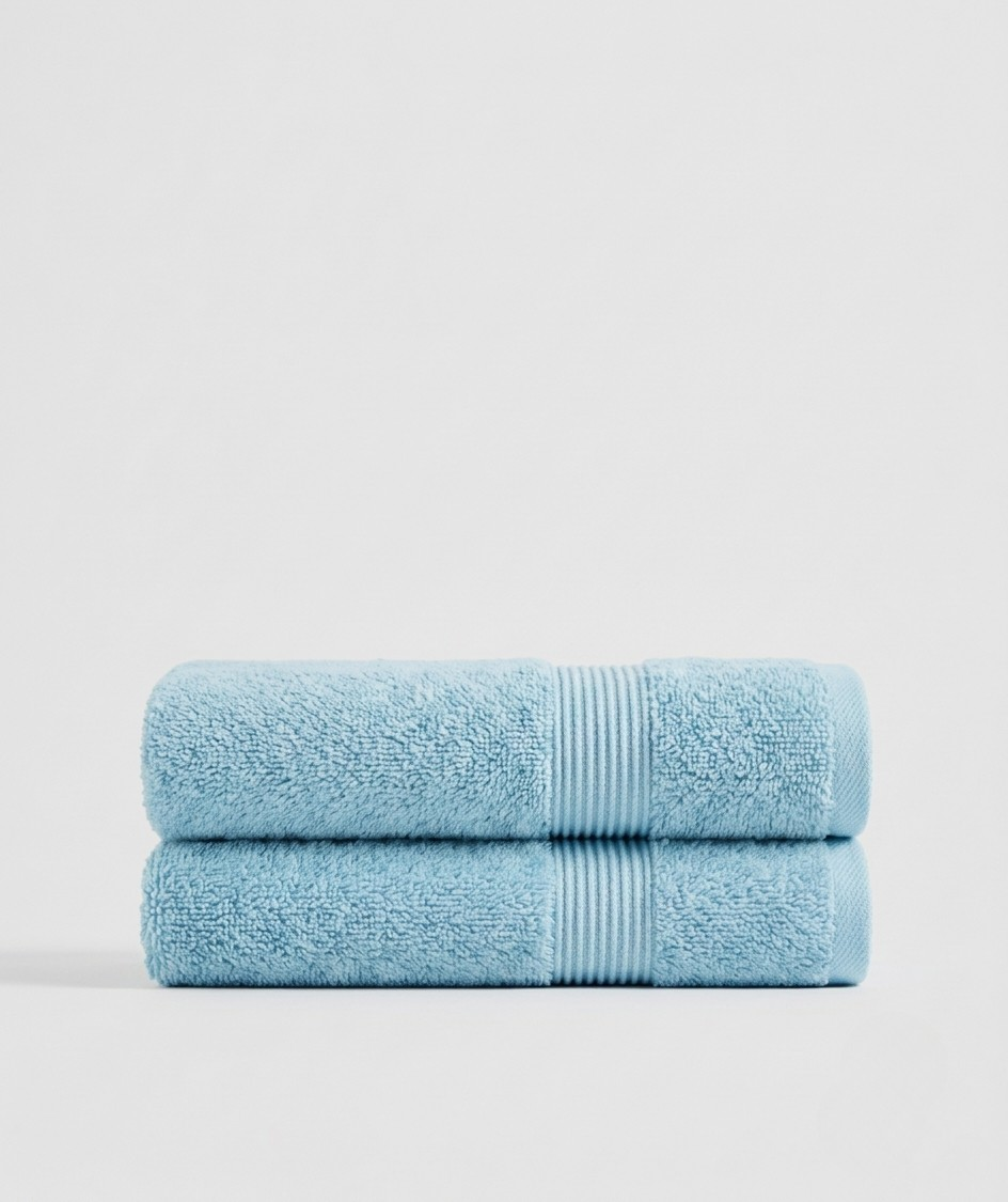 2-Piece Set Plush Terry Bath Towel - Soft & Absorbent