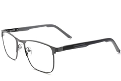 Gafas rectangulares de metal negro #BS2425-0374